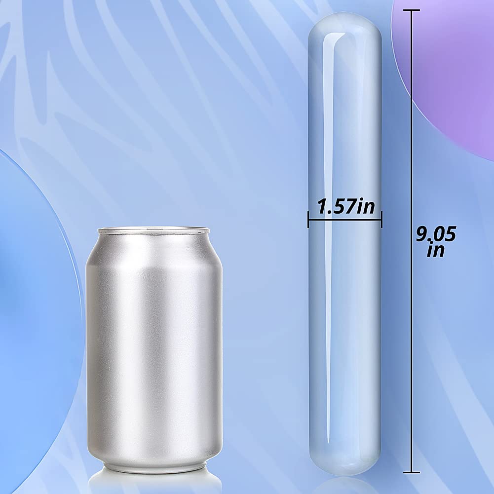 Glass Anal Butt Plug ex Toys Transparent Smooth Anal Plug Adult Toys Anal Trainer Buttplug Anal Dildo for Women Men Couple Crystal Analplug Anal Dilator Sex Toy Anal Expander Training Dildo (S)