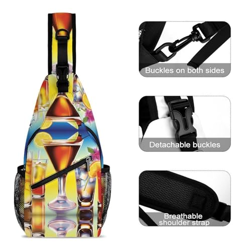 Mochila tipo bandolera deportiva urbana casual para adultos miniatura 3