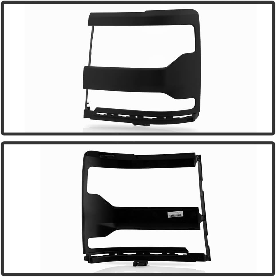 AKKON - Fits 2016-2018 Chevy Silverado 1500 2019 Silverado 1500 LD Black Headlight Trim Bezel Cover Driver Left Side