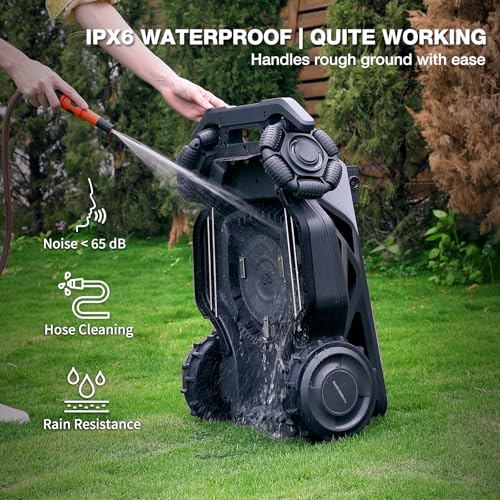 AirSeekers Robot Lawn Mower 21.9V 15000mAh 328.5Wh, 65% Slope, 2400㎡ Mowing Area, AI Vision & RTK Auto-Mapping, 1.18"-3.54" Cutting Height, Smart Collision Avoidance, APP Control, IPX6 Waterproof - Image 6