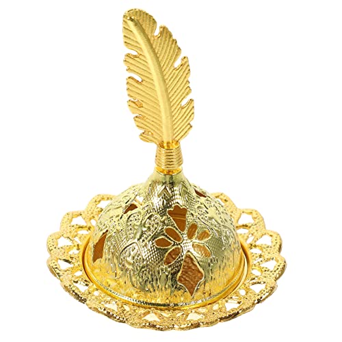 Alipis Decorazione Del Bruciatore Di Incenso Aromatico Versare Lumino Bruciatore Di Incenso Per Bambole Cenere Porta Retrò Ignifugo Ornamenti Di Carbone Lega