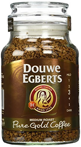 Douwe Egberts Pure Gold Instant Coffee, Medium Roast (Pack Of 2)