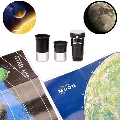 Telescopio para niños refractor portátil 70 mm para astronomía miniatura 5
