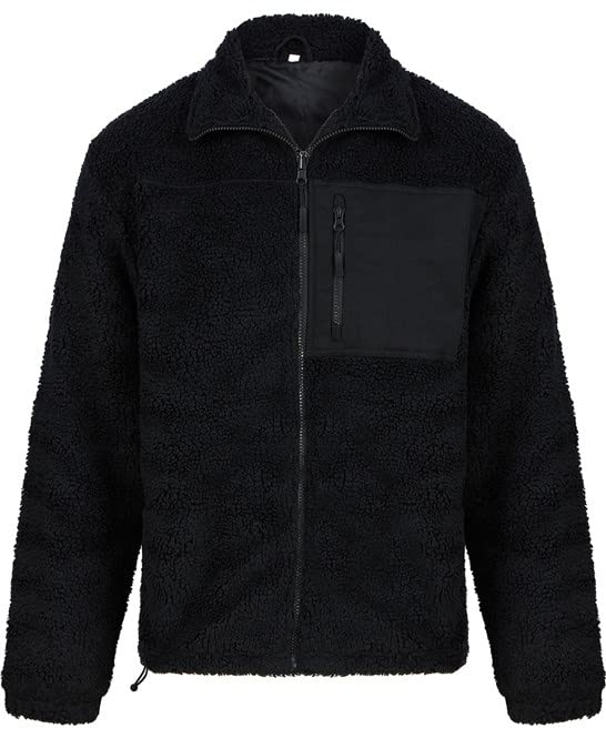 Sherpa fleece de hombres COOZO reciclado con acabados premium y tacto suave de borreguito