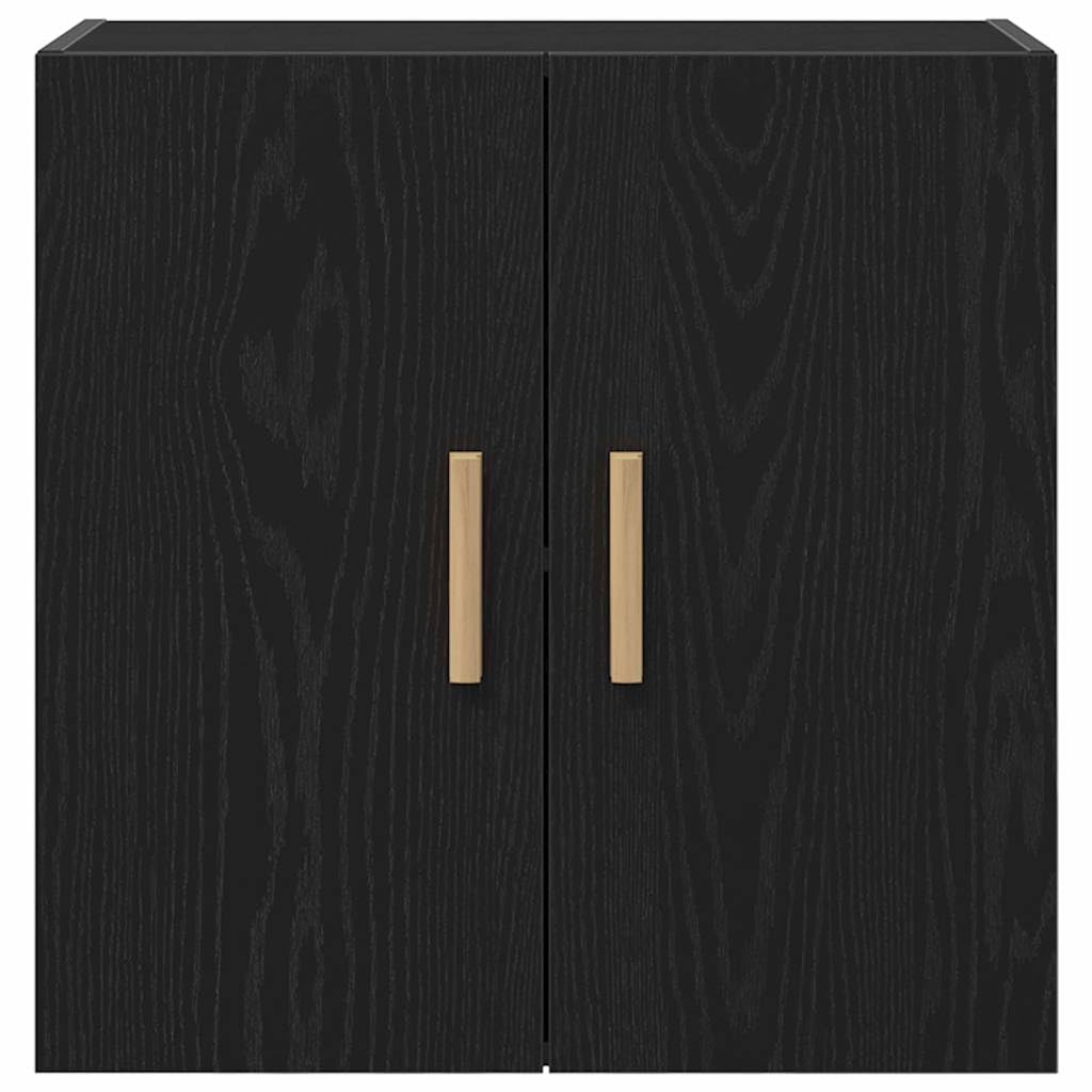 Générique Mobile da parete moderno, 60 x 30 x 60 cm, in legno di ingegneria, armadio portaoggetti con ripiani e maniglie a barre, design rettangolare minimalista per soggiorno