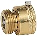 Homewerks Worldwide VACBFPZ4B Vacuum Breaker Hose Bib Backflow Preventer, 3/4 Inch, Brass