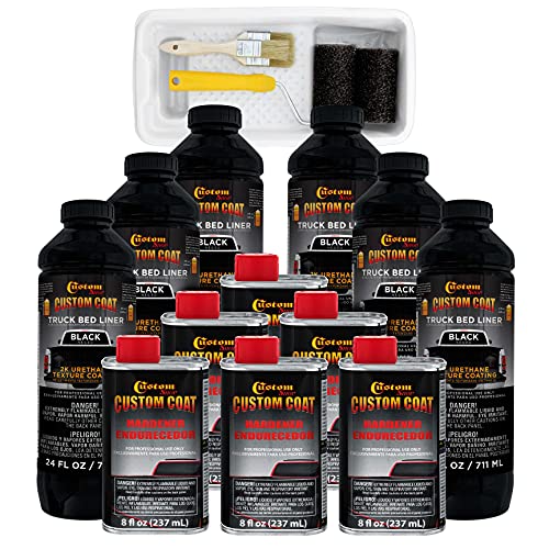 Image of Custom Coat Black 1.5 Gallon Roll-On Truck Bed Liner Kit