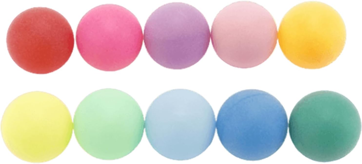50pcs Multicolor Table Tennis Balls, 40mm Lightweight for Party Family Game, Pet Toy