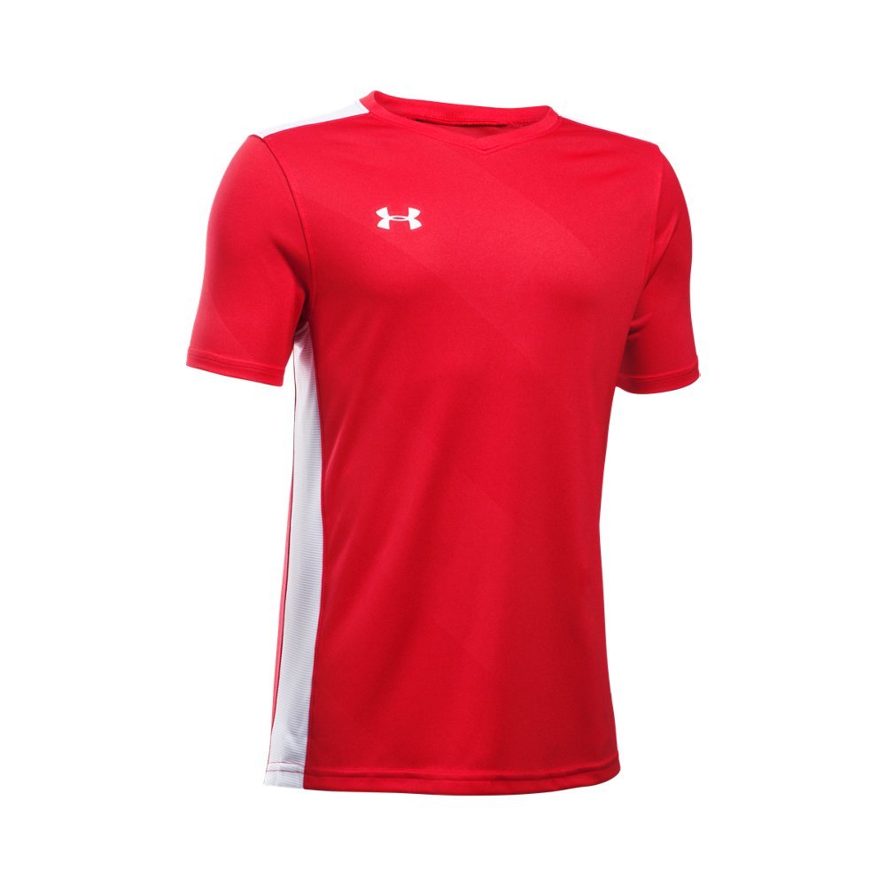 Under Armour Boy's UA Fixture Jersey (Big Kids) Red XL (18-20 Big Kid)