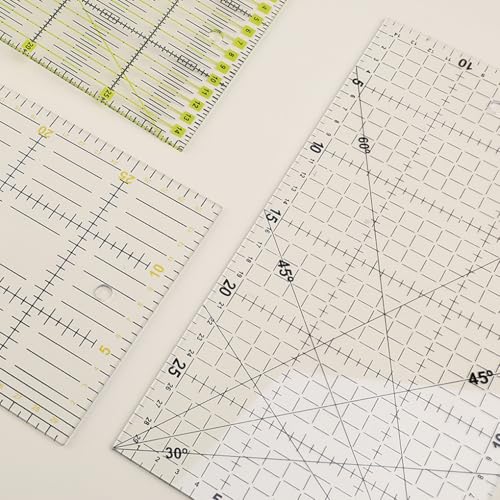 Règle de patchwork avec guide de tissu horizontal pour coupe millimétrée - 5