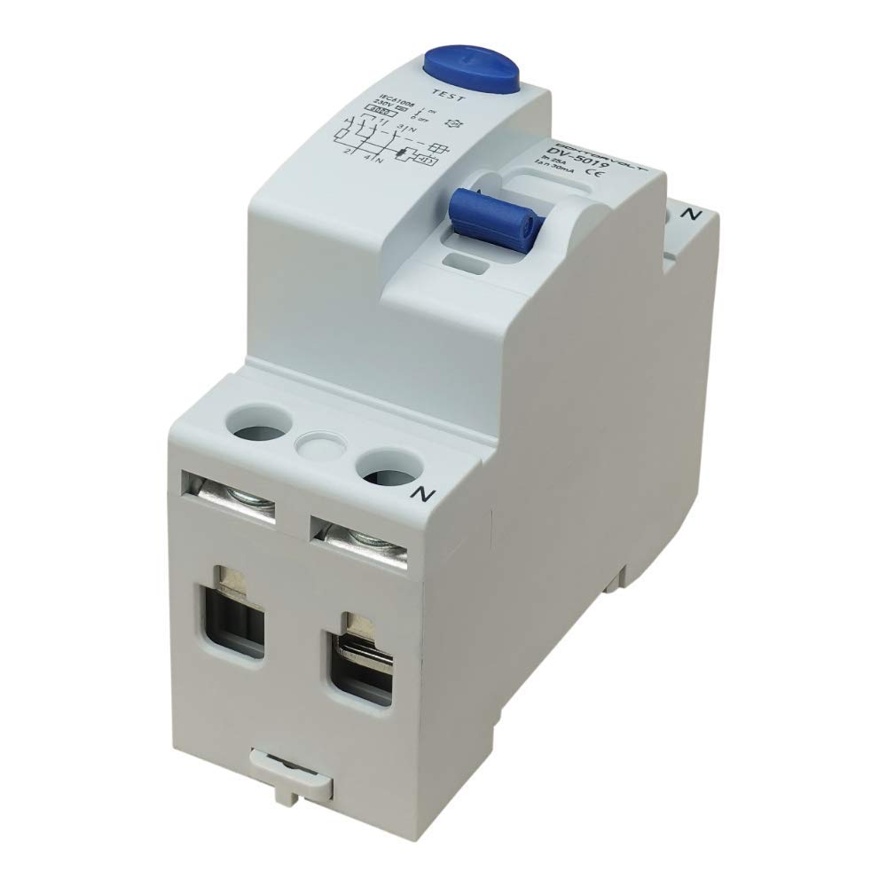 Disjoncteur Différentiel 4P 40A 30mA Type AC DoctorVolt 5026 - Protection Fiable Contre Les Chocs Électriques