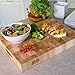 John Boos CCB Series Rectangular Wooden Maple Cutting Board 20”x15” – 2.25” Thick, 21-lb Reversible Butcher Block with End-Grain & Finger Grips – Made in the USA