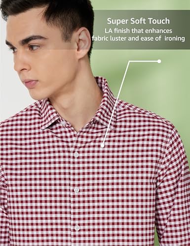 Image of Symbol Premium Men's Checkered Casual Shirt - Regular Fit | Full Sleeve | Pure Cotton (Available in Plus Sizes)