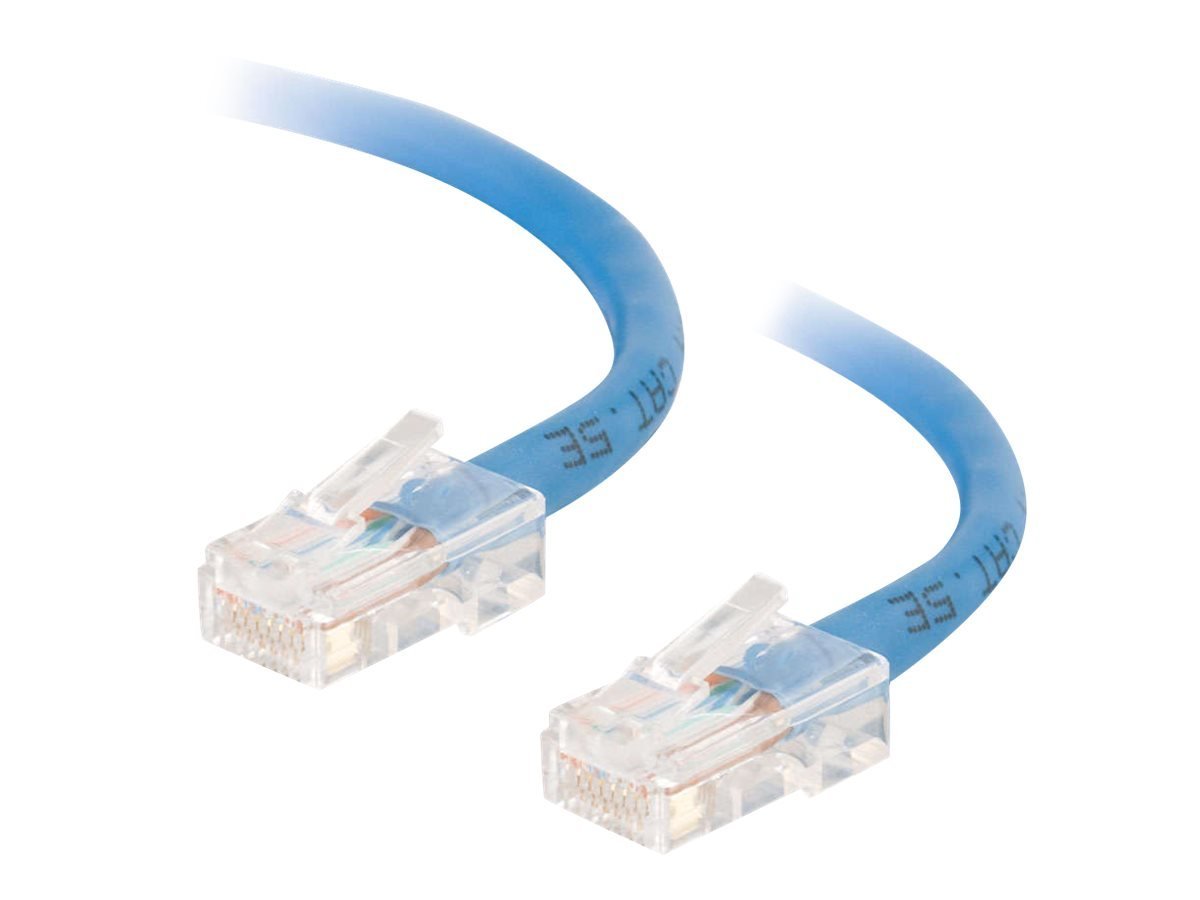 C2G 15M Cat5e Ethernet RJ45 High Speed Network Cable, LAN Lead BLUE Cat5e PVC UTP Patch Cable