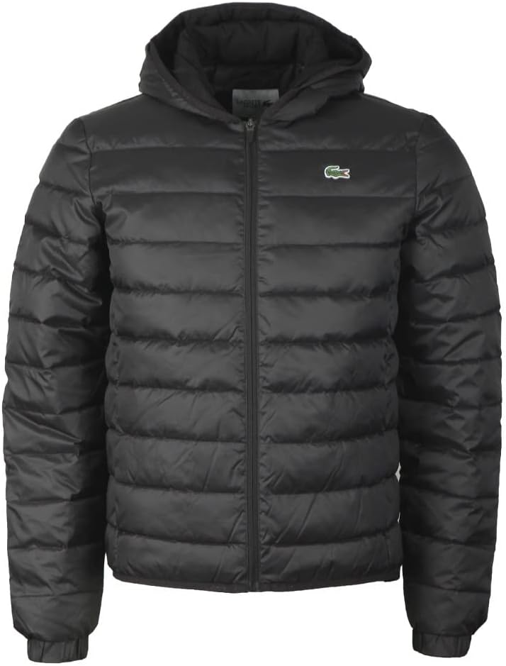 Lacoste SPORT Men’s Hooded WaterResistant Quilted Jacket Clothing, Shoes & Jewelry