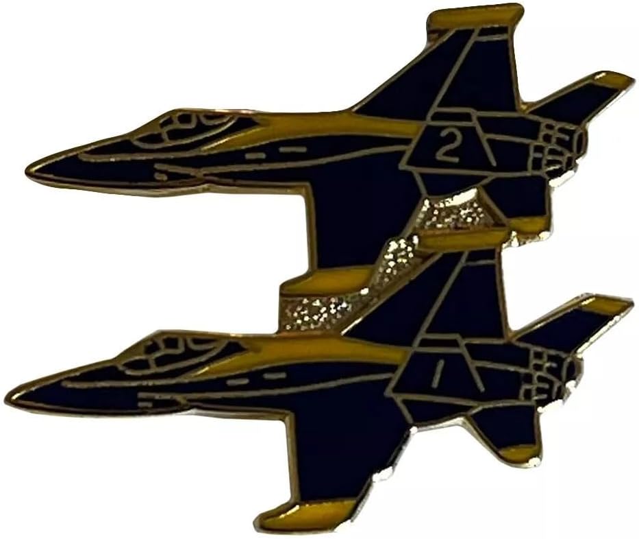 Pack of 3 U.S. Navy Blue Angels Aircraft 2 Motorcycle Hat Cap Lapel Pin MS-055 (Officially Licensed by The US Navy)