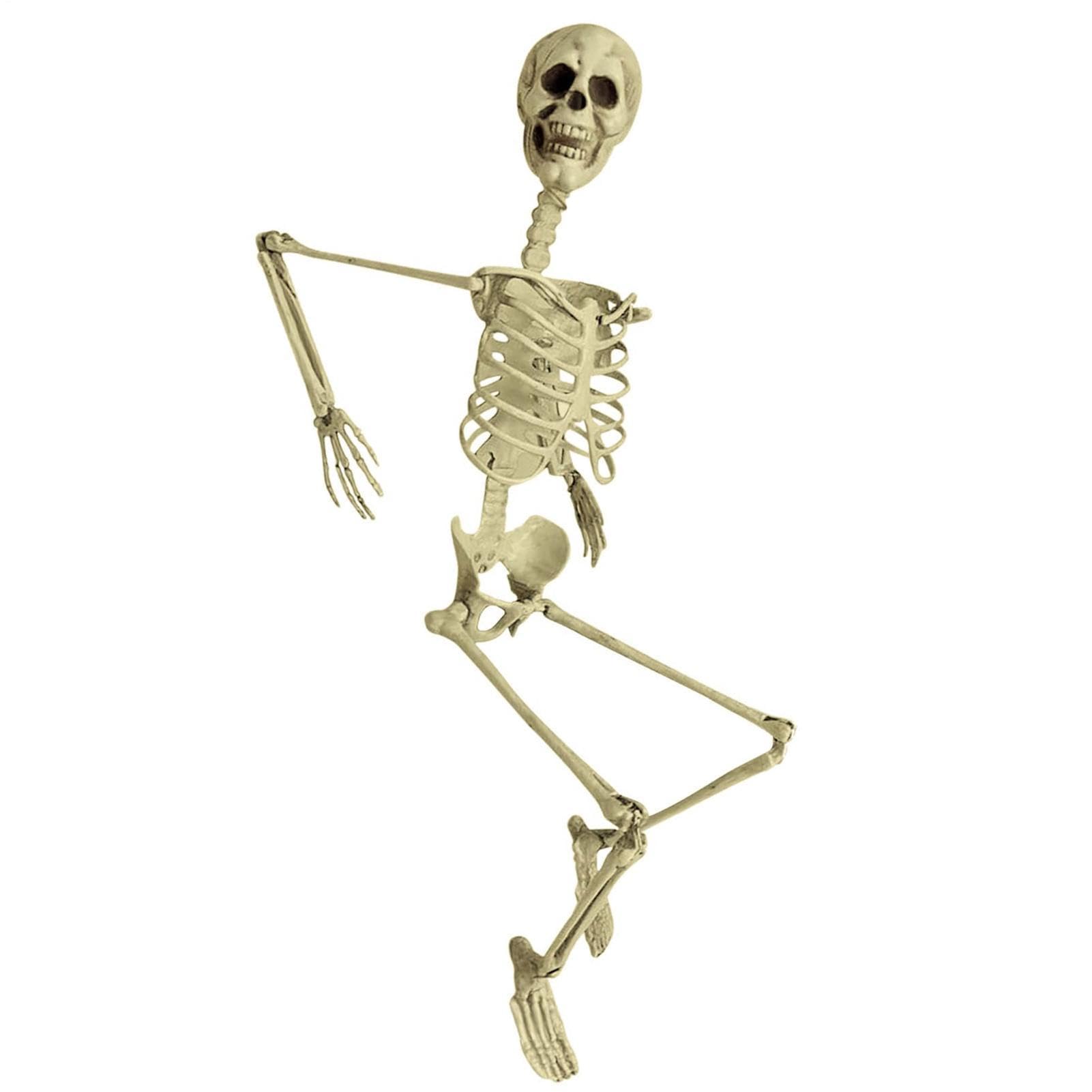 Scheletro Halloween Da Esterno Decorazioni Halloween Snodabili Realistiche | Oggetti di Scena Festivi Scheletro a Grandezza Naturale Per Interno Giardino Patio Portico Soggiorn