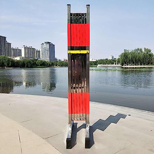 Barrière rétractable acier inoxydable : clôture mobile extensible 2,5m - 3