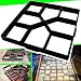 15.7"x15.7"x1.57" Concrete Molds Reusable Walk Maker Pathmate Stone Molding Stepping Stone Path Maker Paver Moulds Yard Patio Lawn Garden DIY Walkway Moulds (Cross Square)