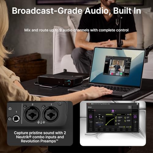 RØDE RØDECaster Video Core – Console de Production vidéo et Audio – Interrupteur multicaméra, 3 entrées HDMI, 1080p Video, Scènes Multi-Sources – vue 5