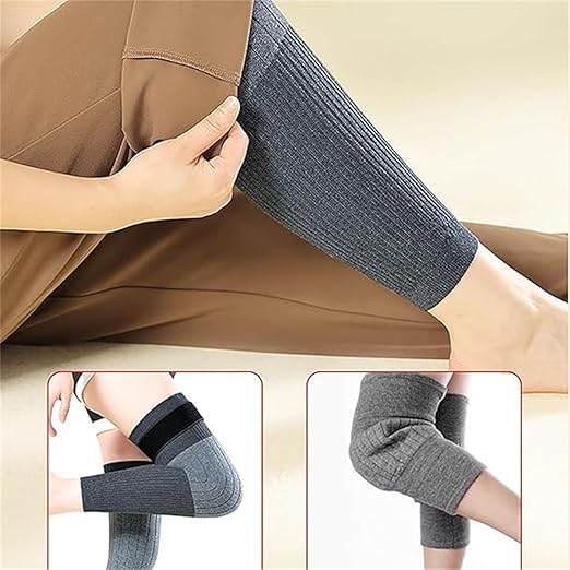 Cashmere Over-The-Knee Warm Socks, Cashmere Warm Knee Pads, Extra Thick Long Soft Knit Knee Brace Leg Sleeves4