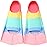 Foyinbet Kids Swim Fins,Short Youth Flippers Swimming Training Fins for Lap Swimming Pool Snorkeling for Children Girls Boys Beginner XXS