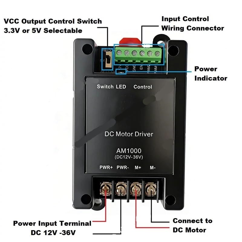 Controlador Motor CC 12V-36V 800W Puente H