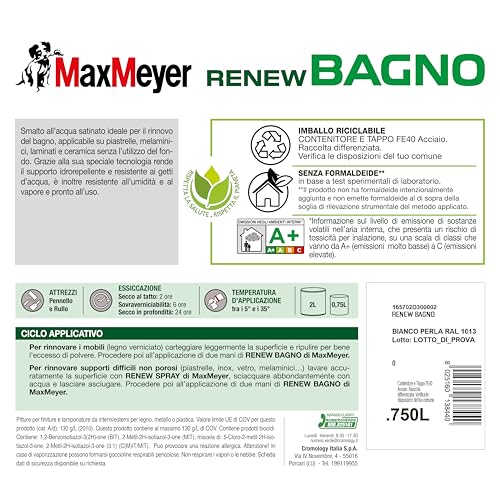 MAXMEYER Renew Bagno R1013 Bianco Perla 0.75 L - 4