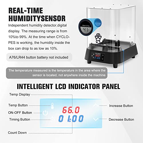 Secador de Filamento 3D InLoveArts - Compatible con Filamentos de 1.75mm, 2.85mm y 3.00mm, Control de Humedad y Temperatura. - Fernando Cortés Secador de Filamento 3D InLoveArts - Compatible con Filamentos de 1.75mm, 2.85mm y 3.00mm, Control de Humedad y Temperatura. - Fernando Cortés