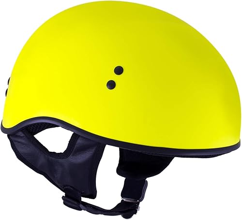 Miniatura 8 de Milwaukee Helmets T68 'The O.G.' Hi-Vis - Casco para motocicleta, color amarillo neón, aprobado por DOT, para hombres y mujeres