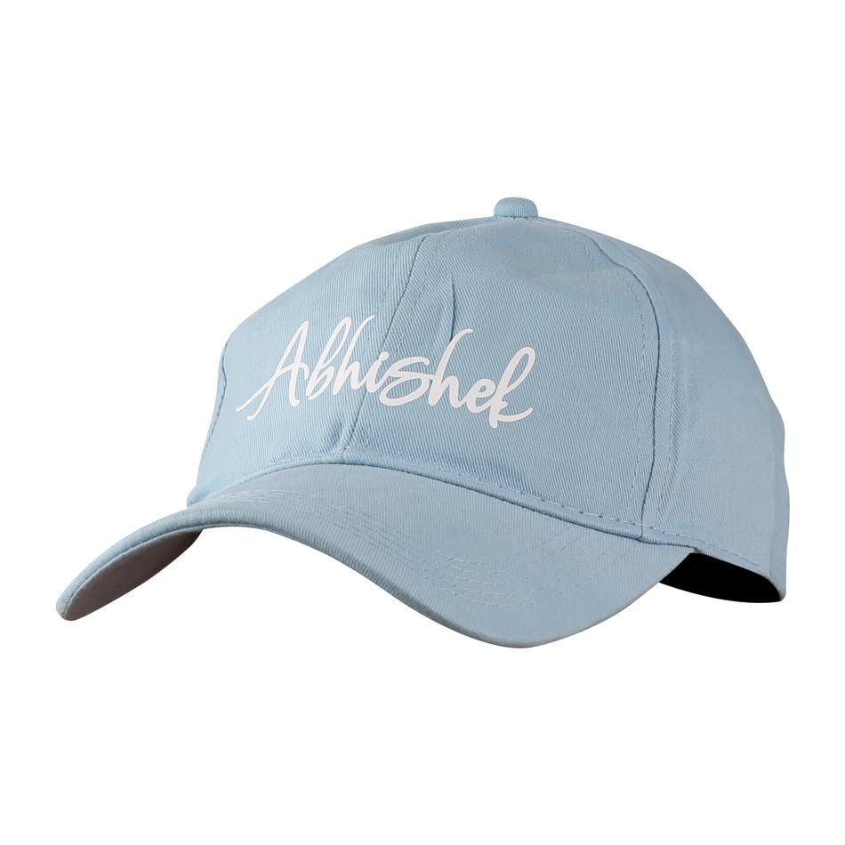 Image of AICA Personalised Name Cotton Cap for Men & Women � Black, Free Size | Gifts for Men & Women