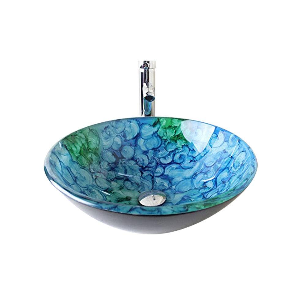 台上盆 陶器の洗面台 トイレ 芸術の盆 バルコニー 洗面台