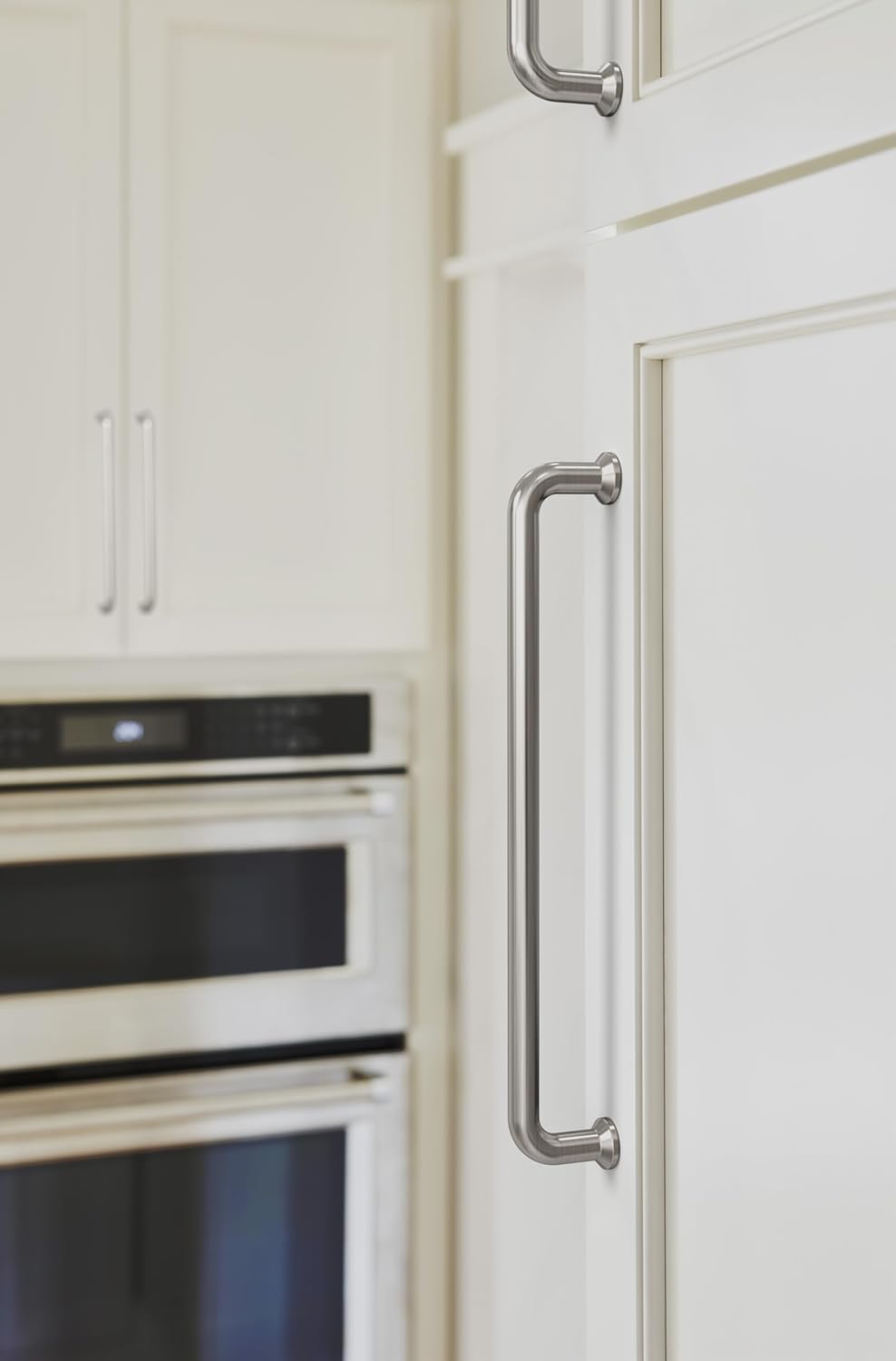 Amerock Factor 8-13/16 inch (224mm) Center-to-Center Satin Nickel Cabinet Pull, BP36963G10