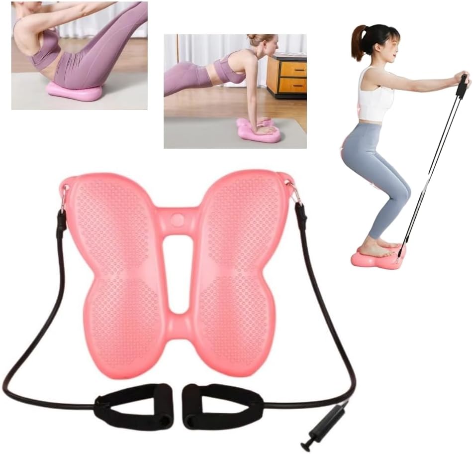 VBROS Mini Inflatable Stepper Home Multifunctional Exercise Aid Inflatable Balance Trainer for Home Gym Office (1 Set)