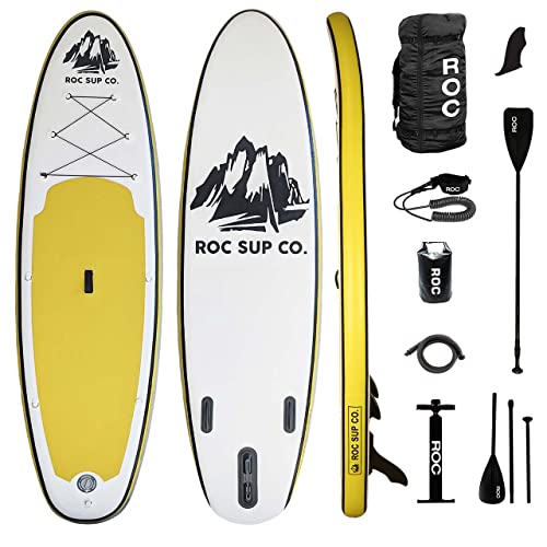 image for Roc Inflatable Stand Up Paddle Board with Premium sup Accessories & Ba