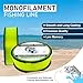 Reaction Tackle Monofilament Fishing Line- Strong and Abrasion-Resistant Nylon Mono Fishing Line, Freshwater and Saltwater Fishing Line Orange 80/200