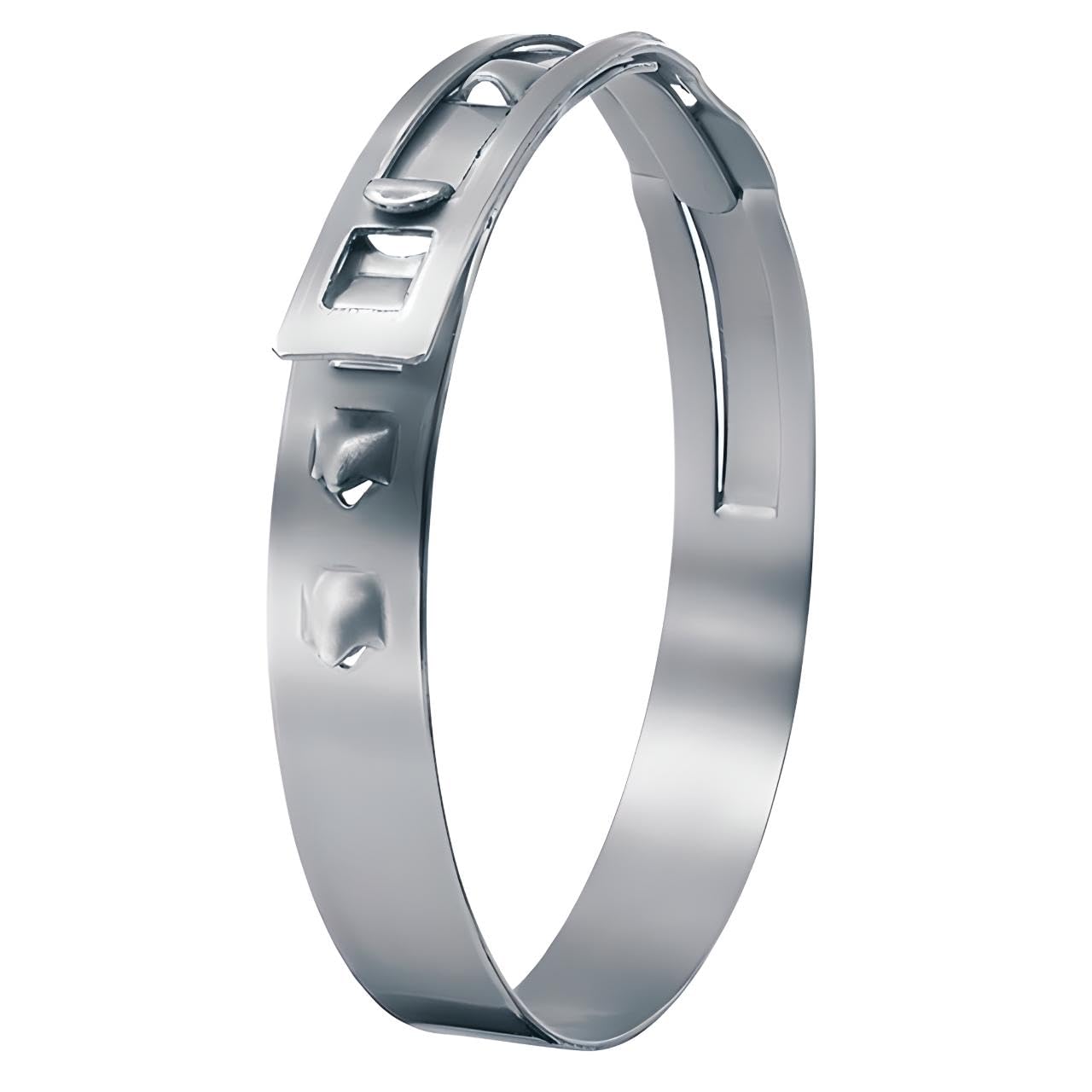 OCS Parts - Oetiker 168 StepLess Low Profile Clamps, Stainless Steel, 79.4 mm Size, 7 mm band width, Pack of 10, Includes OCS Parts 2-Year Warranty