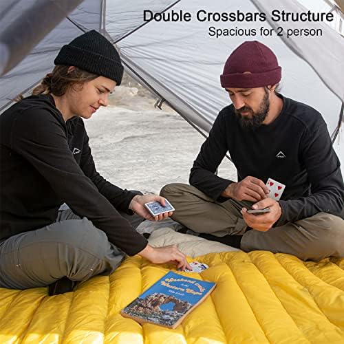 Naturehike Mongar 2 Person Tent Ultralight 3 Season Backpacking Tent Waterproof Easy Setup Dome Tent for Camping Hiking Trekking Festival Outdoor