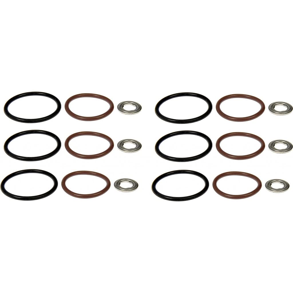 KarParts360 for IC Corporation CE Commercial/3000 Chassis 2005 2006 Fuel Injector O-Ring | Rubber | Brown; Black | Round Rim | 0.95; 1.13 Inches Inside Diameter | Replacement for 1842624C92