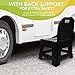 BodyHealt Folding Step Stool-Back Support- Small Collapsible Step Riser for Adults, Kids and Seniors - Portable Non-Slip Chair with Handle- 4” Stepping Stool for Kitchen, Toilet, Bathroom, Bed, Car,