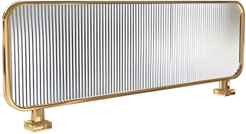 Cloisons vitrées avec panneau de séparation en verre et cloison dorée 50x110