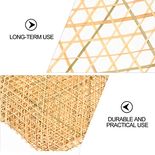 Esteira De Bambu Anti- Aderente De 12 Unidades, Tapete De Bambu Feito À Mão, Grade Decorativa (11 Fu