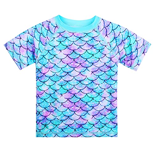 Image of XFGIRLS Girls Swimsuit Toddler Girl Two Piece Long Sleeve Bathing Suit Swimwear Swimming UPF 50+