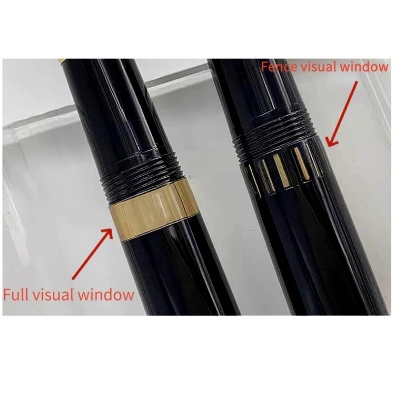 Stylo-plume à fenêtre contre les pannes d'encre pointe fine F glisse fluide