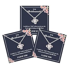 E: 3Pcs Bridesmaid Necklace
