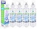4x AquaHouse AH-BEK Réfrigérateur Filtre à eau pour Beko 4874960100, Howdens HJA6110, Lamona LAM6100, Blomberg KFD9952PXDUK, Grundig GSN9440XA, Poêles Compatible