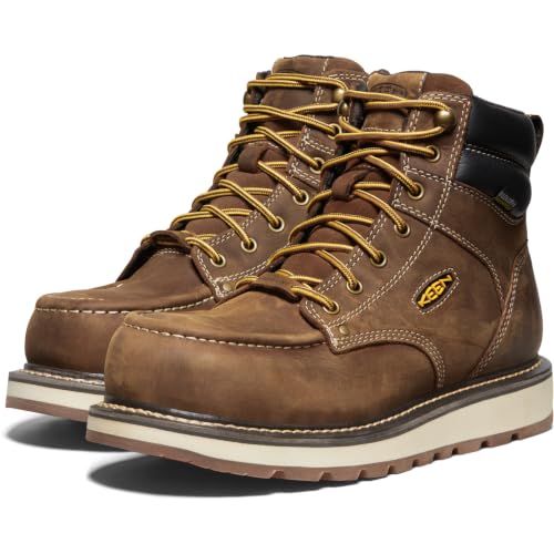 Image of KEEN Utility Men's Cincinnati 6 inch Composite Toe Waterproof Wedge Work Boots