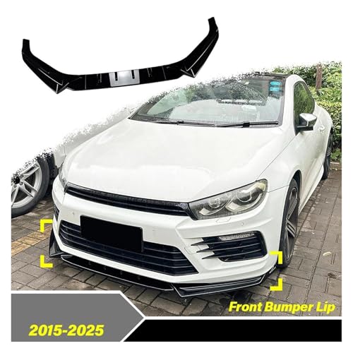 Spoiler de pare chocs avant pour VW Scirocco MK3 noir brillant look r - 6