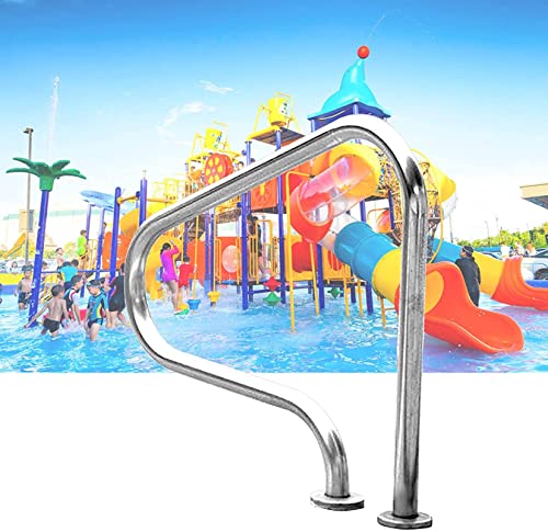 Main courante de piscine avec base de montage rapide en acier inoxydable 304