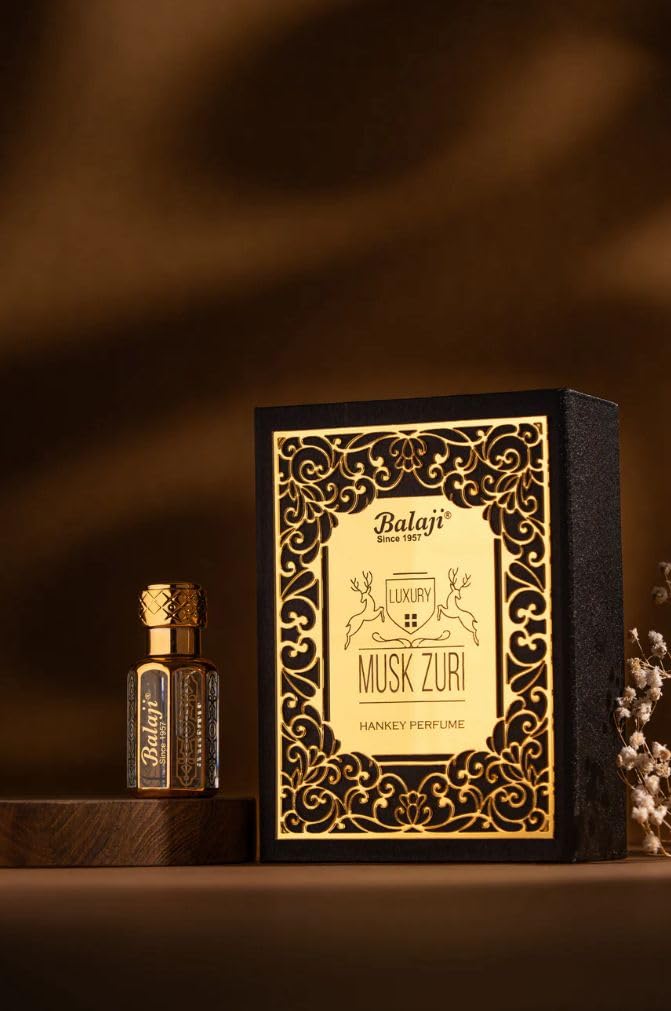 Balaji Musk Zuri Roll-On Perfume | a timeless fragrance crafted with rich musk notes for elegance and sophistication | Long Lasting Scent & Travel Friendly Pack | Premium Gift for him/Her | 10ml Roll on-image-25